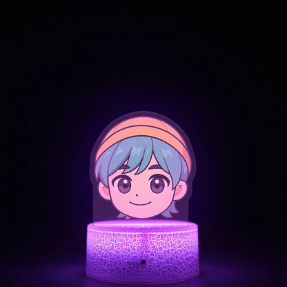 K-Pop Demon Hunters LED Night Light – Zoe, Mira, Rumi, Saja 16-Color Remote Control