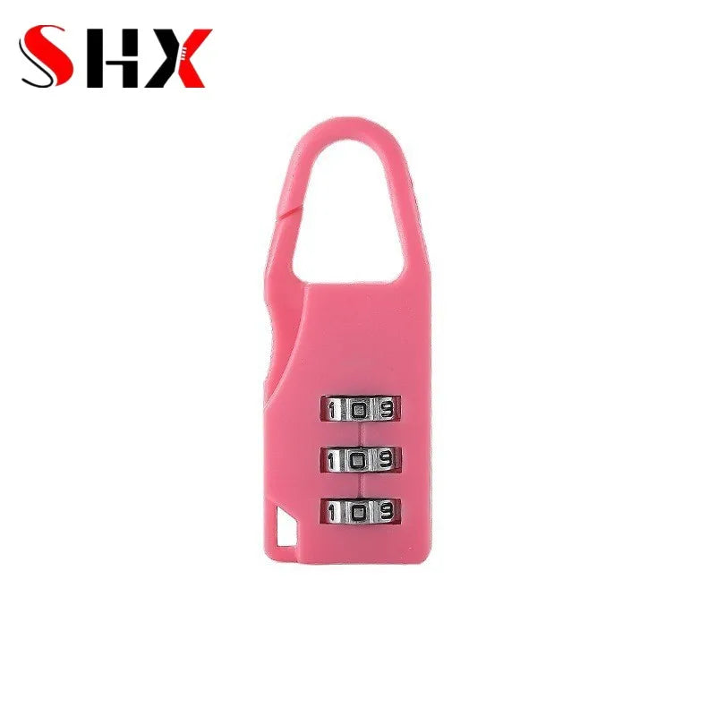 Mini Plastic Combination Lock – Dial Digits Code Password Padlock, Travel & Luggage Security, Gym Safety Lock
