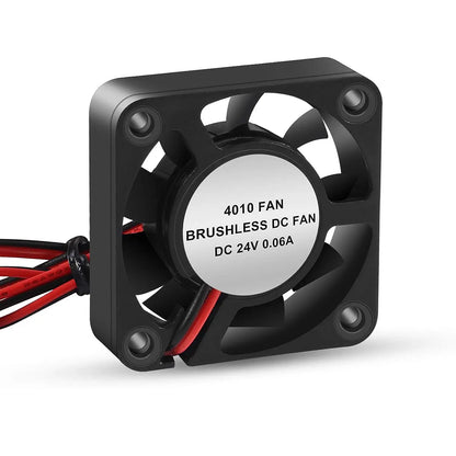 4PCS 3D Printer Cooling Fan - 4010 Blower, 40x40x10mm, Hydraulic Bearing Brushless DC - 12V 24V Cooling Fans