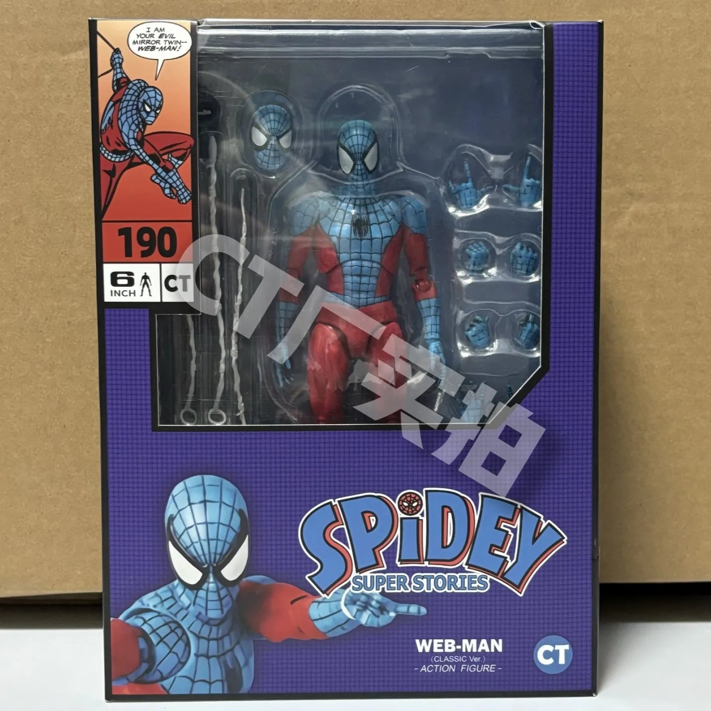 CT Toys Spider-Man Action Figure — Mafex 190 Web Man, SHF 185 Spider & Miles Morales 2099 Anime Model Toy