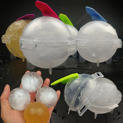 Silicone Ice Cube Maker Set (10–100Pcs) – Round DIY Ice Ball Mold for Cocktails, Kitchen & Bar Supplies Portable Ice Tray