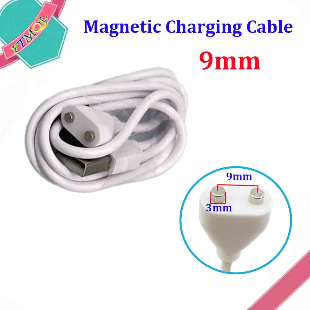 Magnetic Charging Cable – 2pin USB Charger for Beauty Instruments & Smart Devices, 5-10mm Magnet Spacing