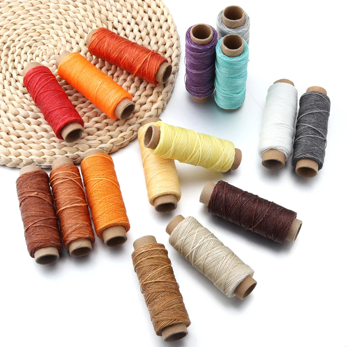 50 Yards Waxed Leather Thread Cord – 150D 1.0mm for Hand Stitching, DIY Bracelets & Jewelry Making