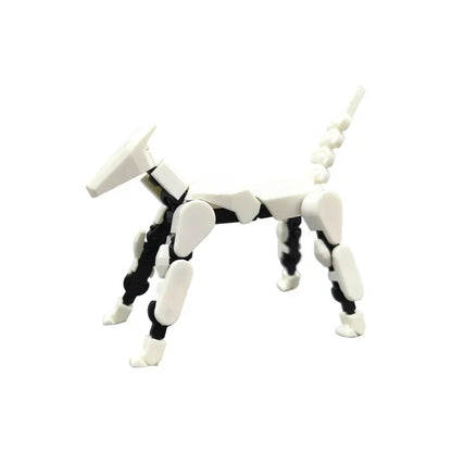 DIY Luminous T13 Multi-Joint Shapeshift Robot & Dog – 3D Printed Movable Mannequin Action Figures for Kids & Gifts