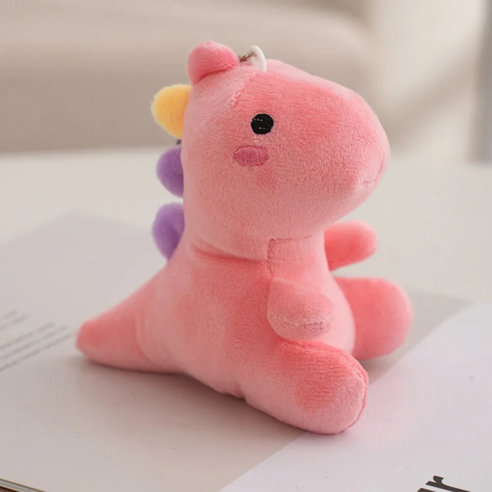 Cute Dinosaur Plush Keychain - Soft Bag Charm, Dinosaur Pendant Toy & Birthday Gift Accessory