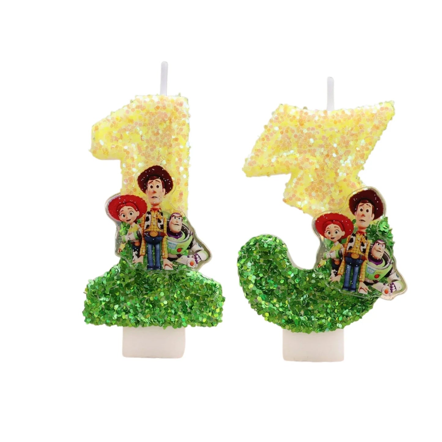 Toy Story Cartoon Number Candles 0-9 - Cute Kids Birthday Cake & Party Decoration Supplies