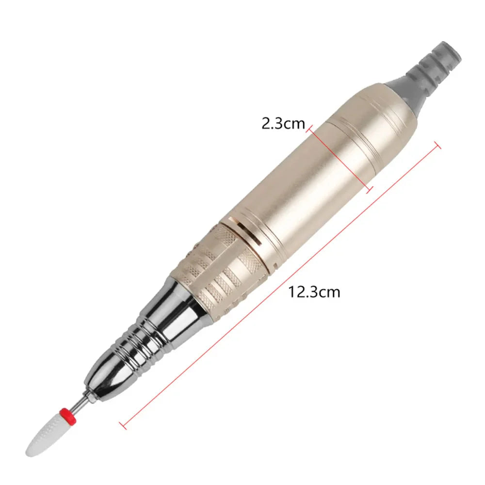 High-Quality Electric Nail Drill Machine 35,000 RPM – HD Display, Metal Manicure Pen, Professional Nail Lathe & Sander