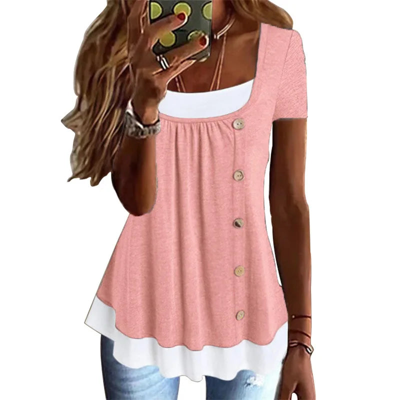 Summer Vintage Streetwear T-Shirt – Elegant Y2K Harajuku Top for Women Casual Fashion