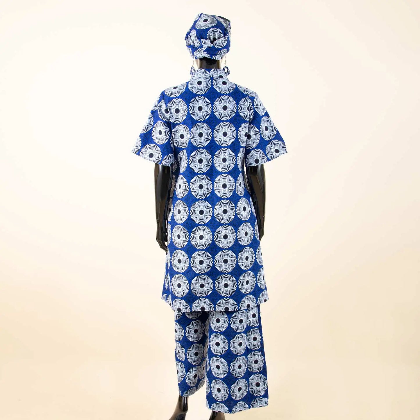 African Ankara 2-Piece Suit Set for Women - Traditional Print Jacket & Pants for Office, Business & Party Wear