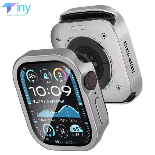 Waterproof Aluminum Alloy Case for Apple Watch Ultra 3/2 49mm – Full Coverage Metal Protective Cover for iWatch Series 11/10/9/8/7/SE3 45mm/44mm/46mm