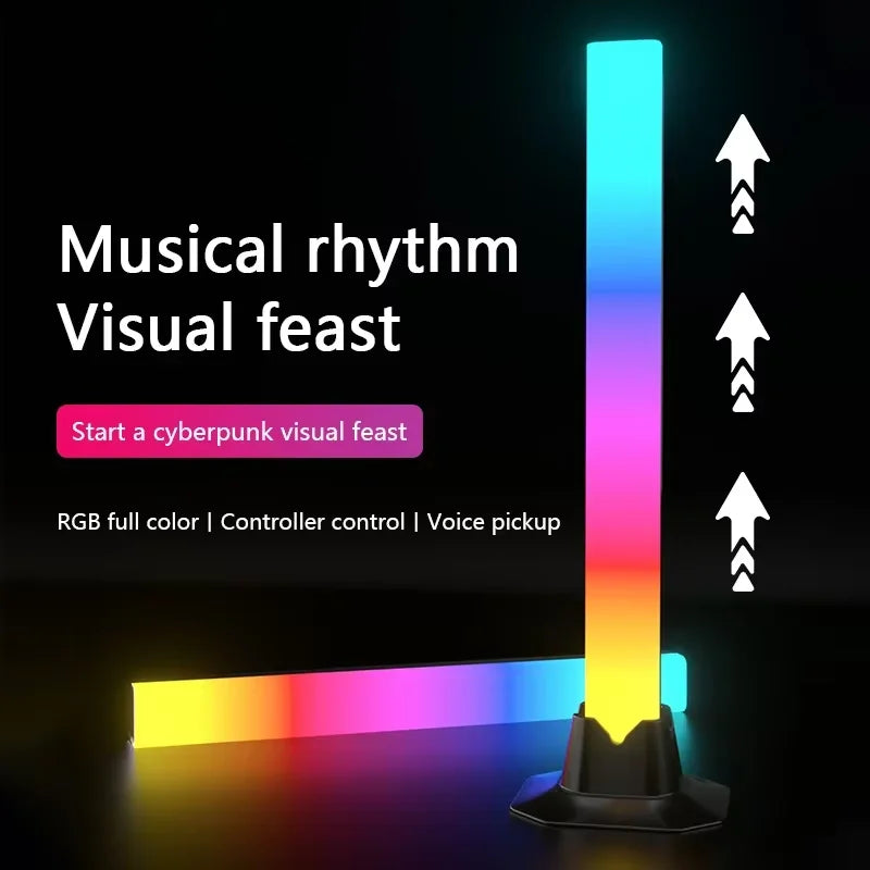USB RGB LED Light Bar – Color-Changing TV Backlight with Remote, Music Rhythm Ambient Strip, Symphony Atmosphere Lamp Decor