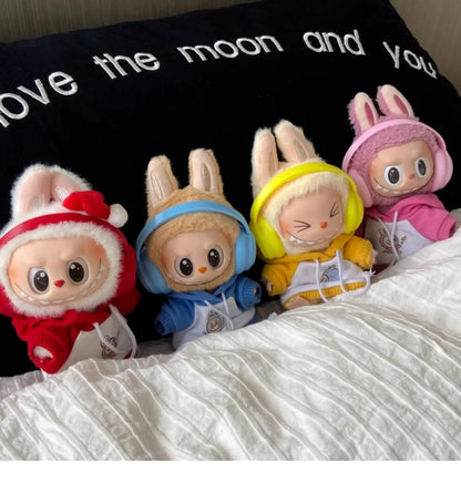 Labubu Doll Accessories — 17cm Fashion & 10cm Cotton Doll Macaron Color Earphones for Labubu Dolls