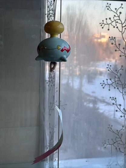 Anime Pokémon Chimecho Figure – Ceramic Wind Bell Pendant, Cute Home & Bedroom Decoration, Children’s Christmas & Birthday Gift