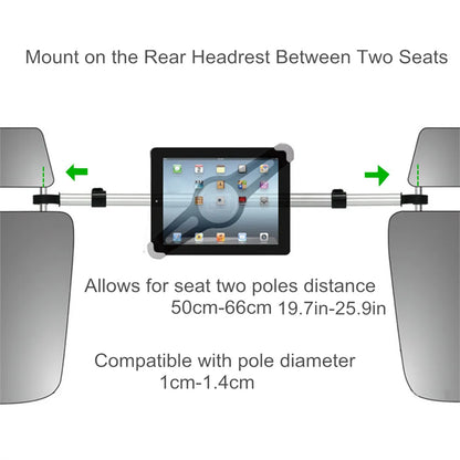 Adjustable Car Tablet Headrest Holder: Mount Stand for 7-13" Tablets - Road Trip Essential for Kids