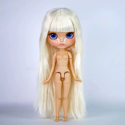 ICY DBS Blythe Doll – 30CM Tan Skin Matte & Glossy Face, Pouting Lips, 19-Joint BJD DIY Costume Doll Gift