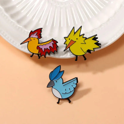 Cute Pokémon Three Holy Birds Cartoon Badge – Anime Flaming Bird Brooch for Clothes & Accessories