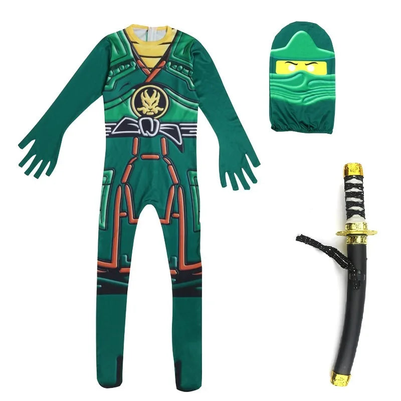 NINJA Cosplay Advanced Role Playing Costume Jumpsuit Set – Halloween & Christmas Party Ninja Superhero Outfit
