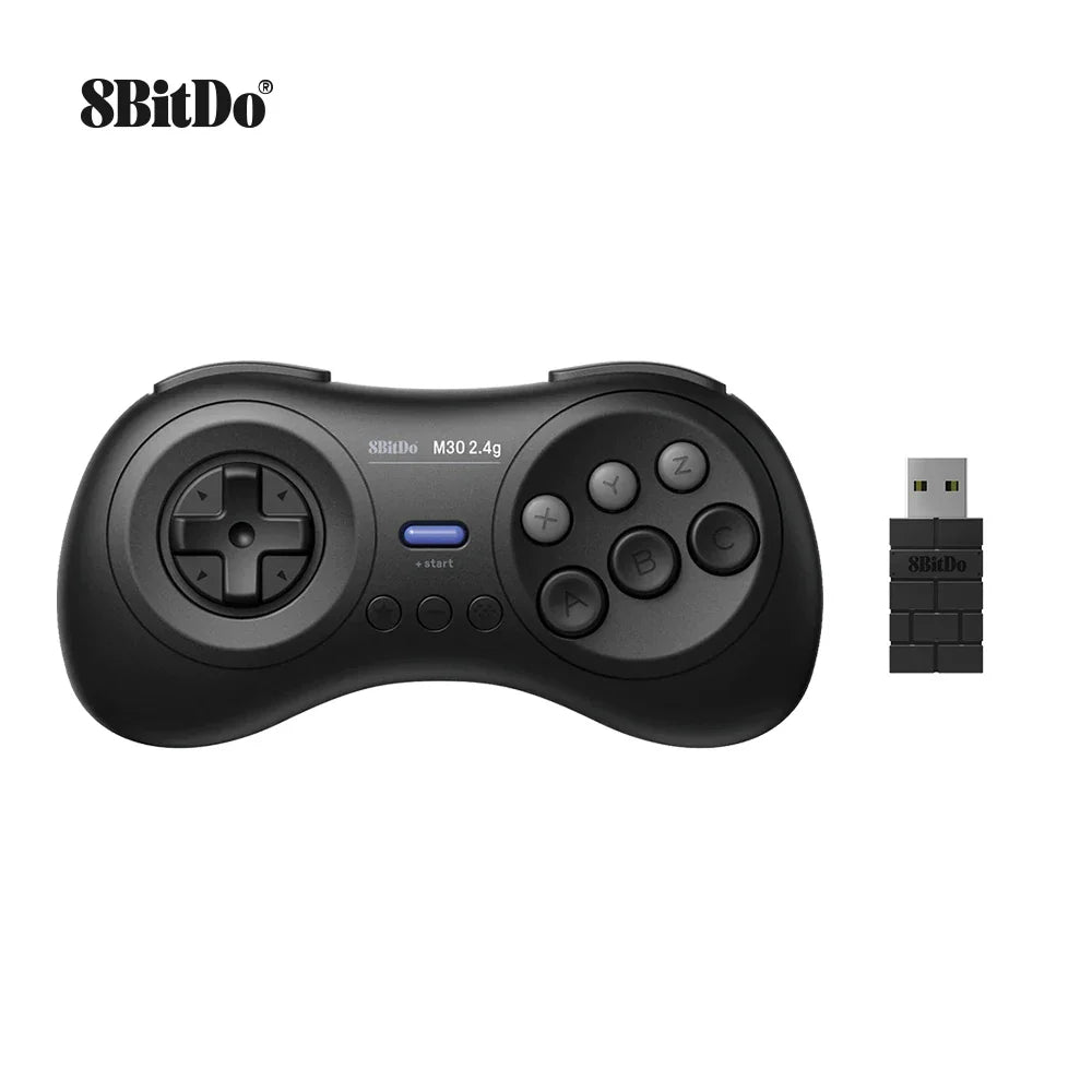 8BitDo M30 2.4G Wireless Gamepad – Sega Genesis & Mega Drive Mini Compatible Original Retro Controller for Classic Gaming