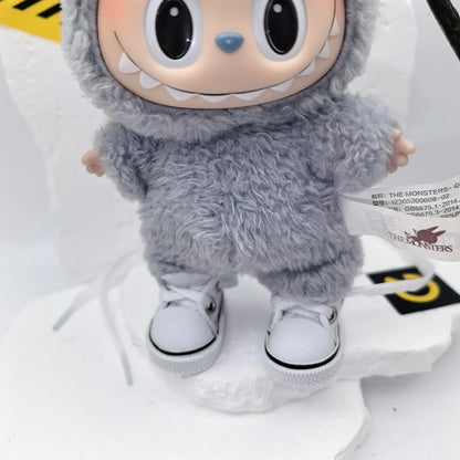 17cm Labubu POP MART Blind Box Doll Clothes – Cute Princess Dress with Suspenders Skirt (Clothes Only)