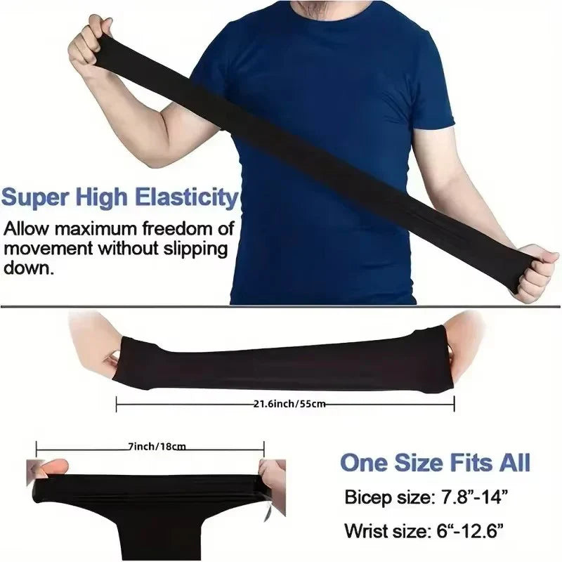 Breathable UV Sun Protection Arm Sleeves, 1/3 Pair Cooling Sports & Driving Outdoor Arm Guards for Summer Adventures