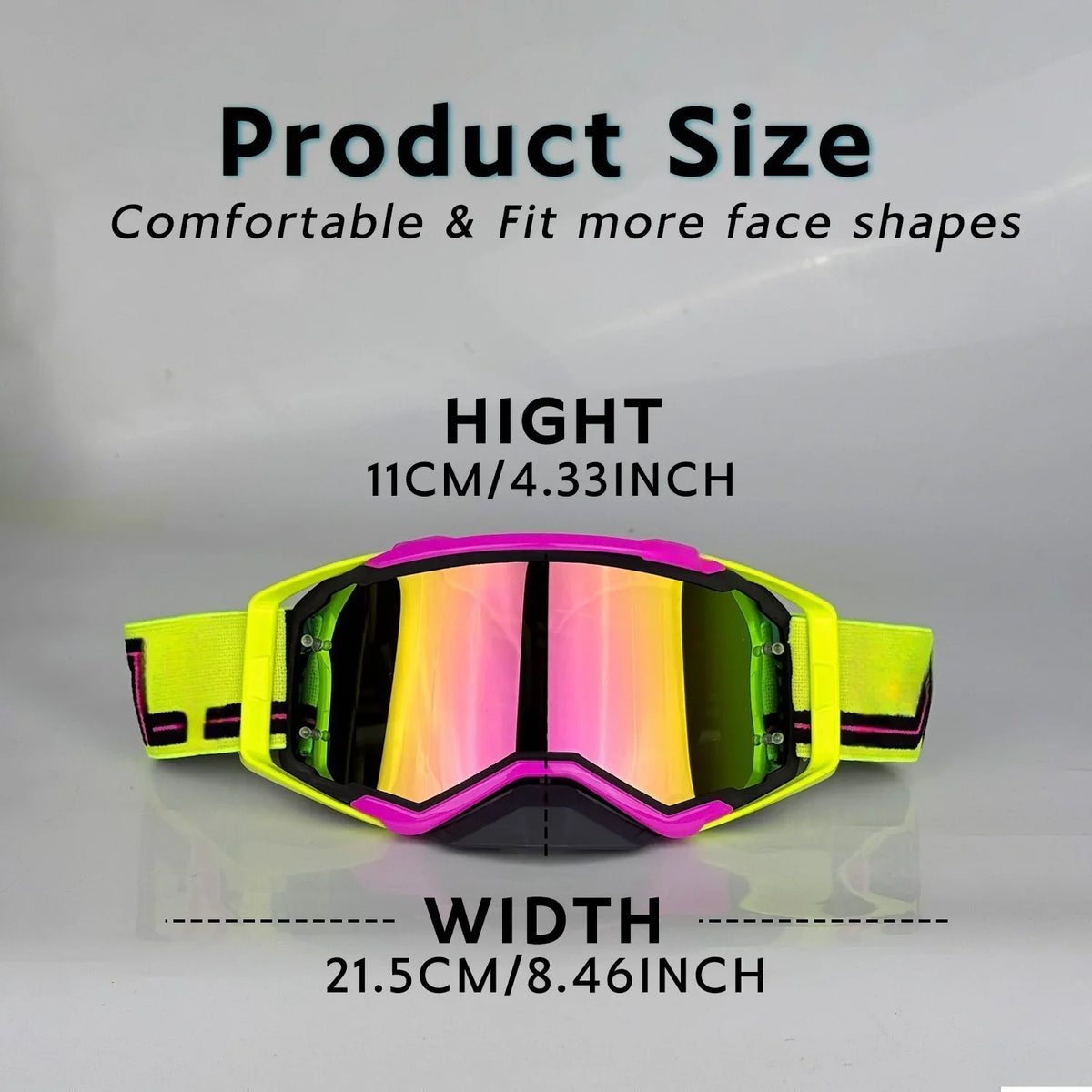Motorcycle Riding Goggles UV400 – Dirt Bike & Cycling Glasses for Men, MTB & MX Off-Road Protection Eyewear Accessories