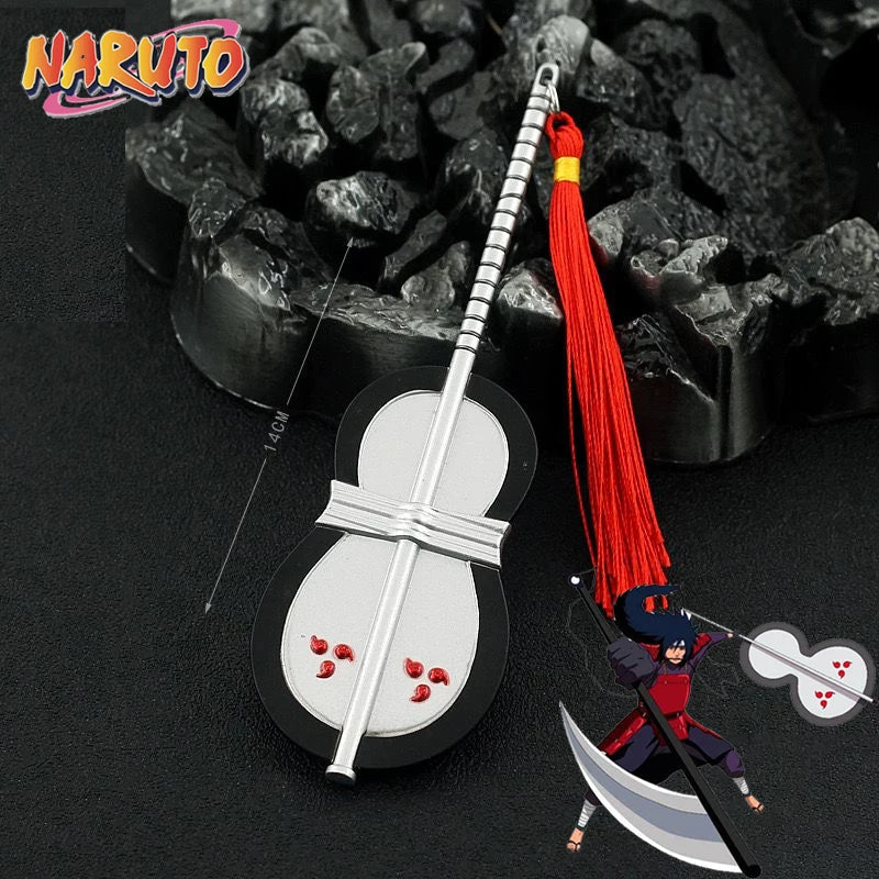 Anime Naruto Weapon Keychain Set – Metal Models of Asuma, Zabuza Sword, Kisame, Hidan, Minato Kunai & Flying Thunder God Cosplay Toys for Boys