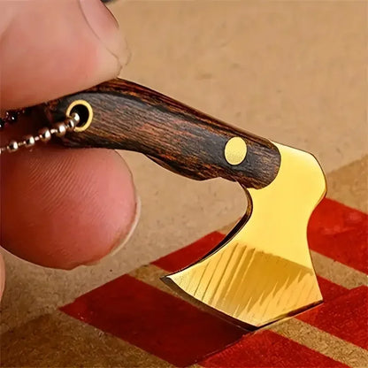 Mini Stainless Steel Small Axe Keychain – Portable Knife Pendant Gift & Outdoor Tool Decoration