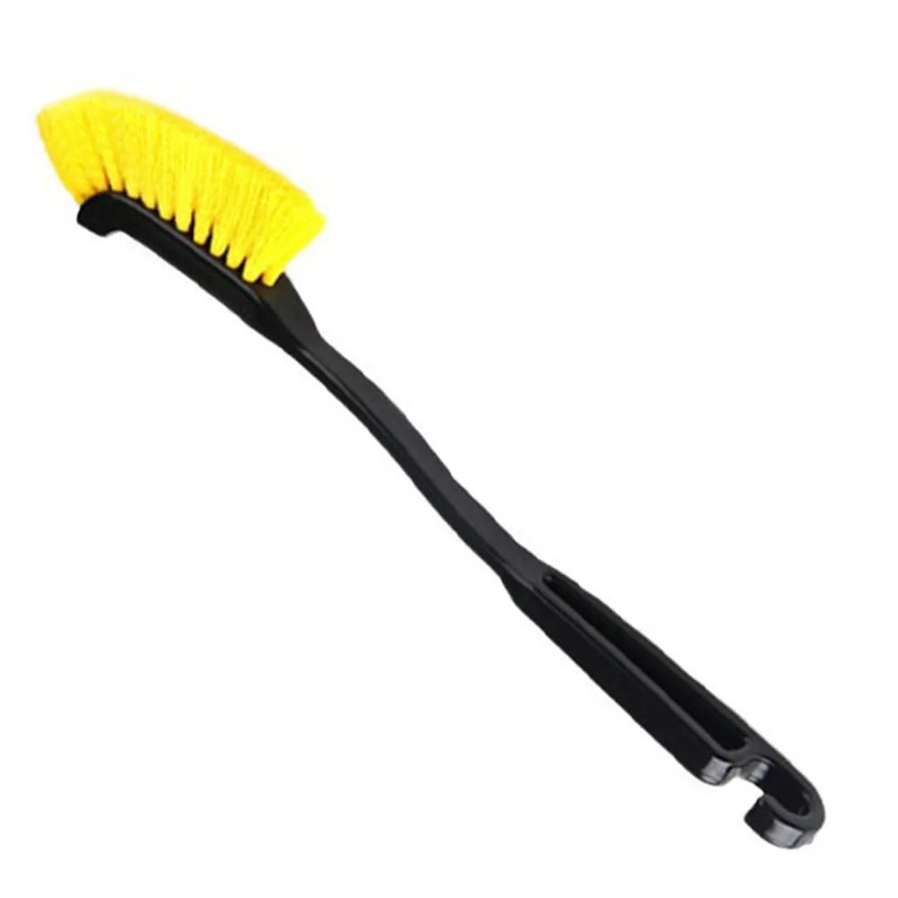 Car Wheel & Tire Rim Brush — Curved, Flexible Deep Cleaning Tool for Truck and Car Wheel Hubs