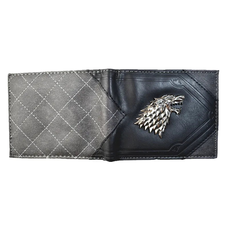 Marvel Black Panther Metal Design Wallet – PU Leather Purse with Coin Pocket for Youth