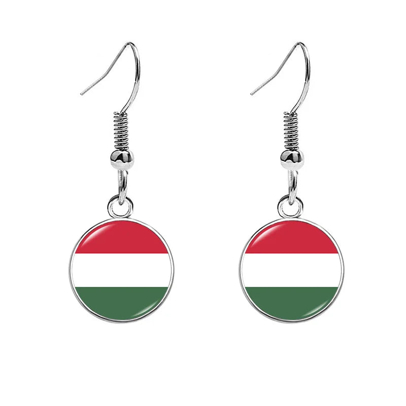 France National Flag Earrings - Multicolor Country Flag Jewelry for Women, Travel Pride & Celebration Gifts