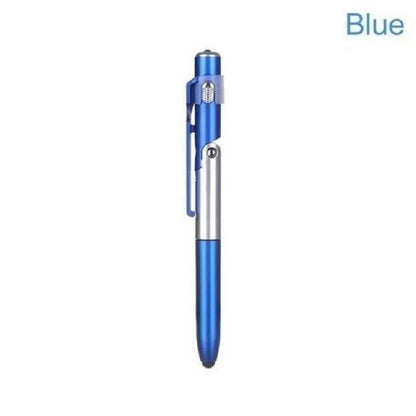 4-in-1 Multifunction Ballpoint Pen — LED Light, Foldable Phone Holder, Night Reading, Writing Pencil for Students and Office Use
