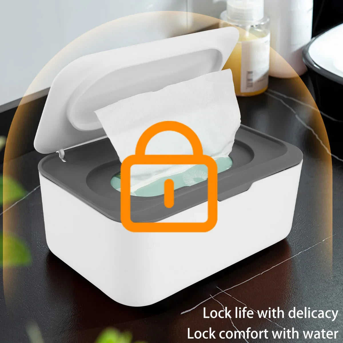 Portable Wet Tissue Box Dispenser with Lid – Dustproof Napkin & Tissue Holder for Baby, Car, and Home Use