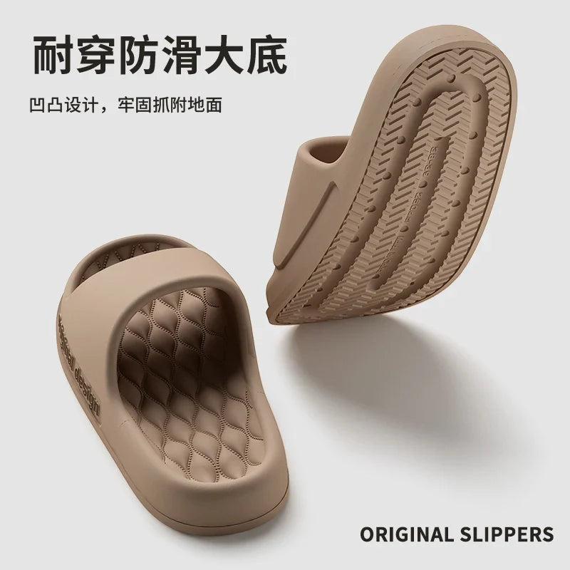 Men’s Summer Cloud Slippers – Soft Non-Slip Sole Sandals for Home, Beach, Indoor & Outdoor Casual Wear