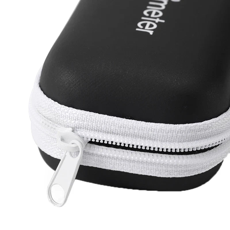 Hard EVA Portable SpO2 Finger Pulse Oximeter Carrying Case – Zipper Storage Bag for Earphones, Data Cable, and Travel