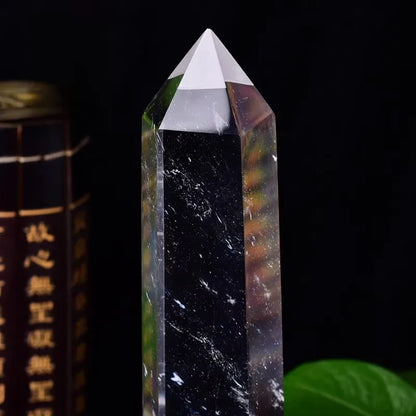 30cm Clear Quartz Obelisk Crystal Wand – Healing Feng Shui Point for Home Decoration and Crystal Therapy