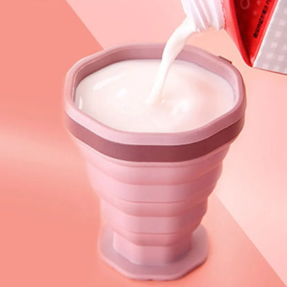 Portable Folding Coffee Cup with Lid - New Outdoor Travel Water Cup, Ideal for Carrying and Mouthwash