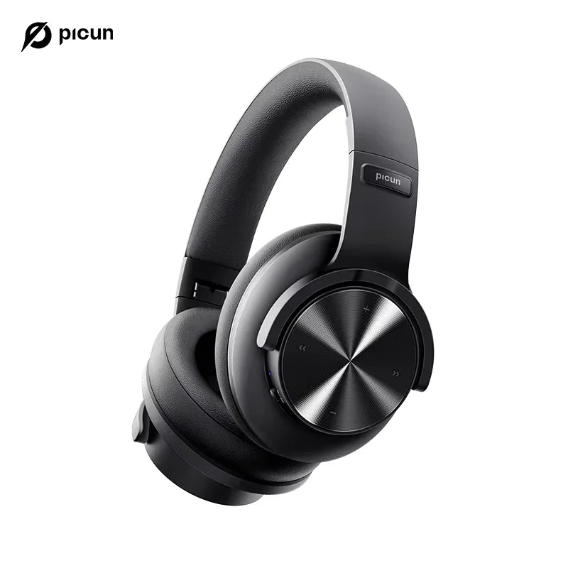 Picun B8 Bluetooth Headphones - 120H Playtime, Wireless Over-Ear Headset, 3EQ Mode, Low Latency, Hands-Free Calls