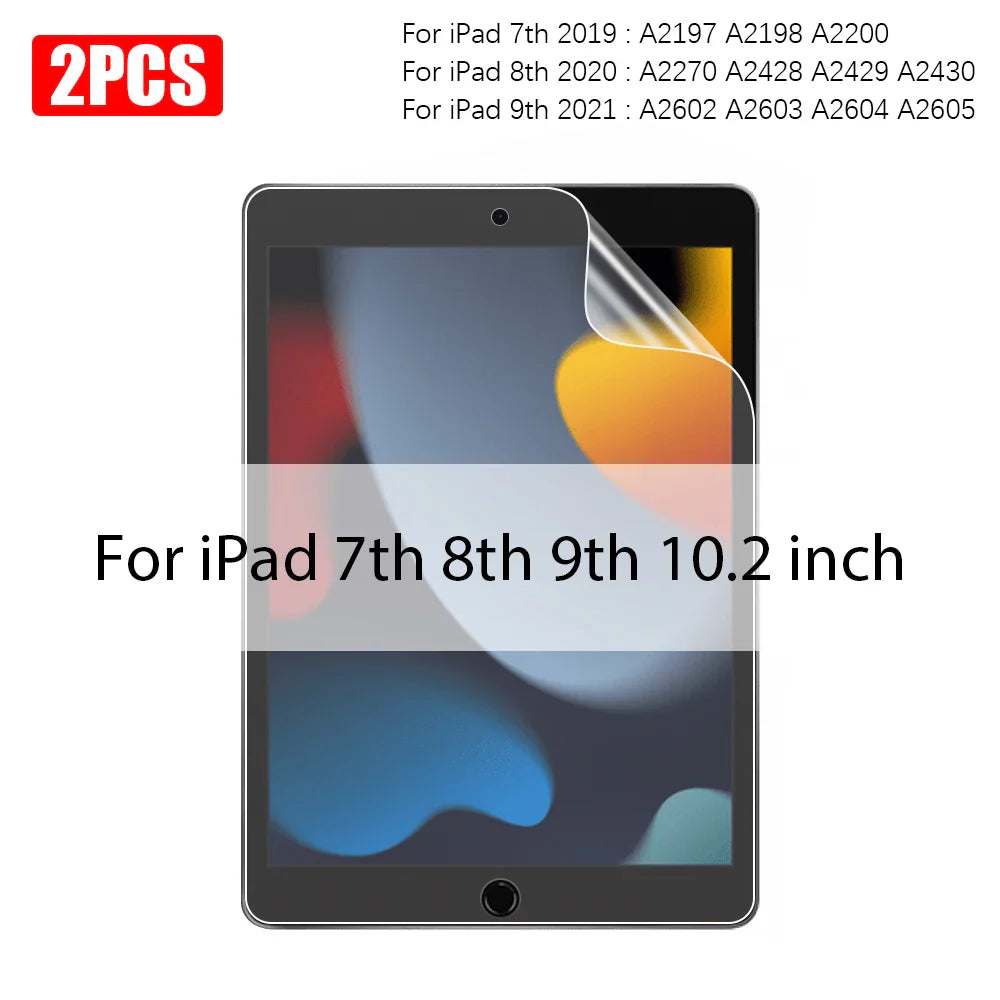 2PCS Paper-Like Screen Protector for iPad (10th Gen, Pro 11/12.9, Air 5/4, Mini 6, 7-9th Gen)