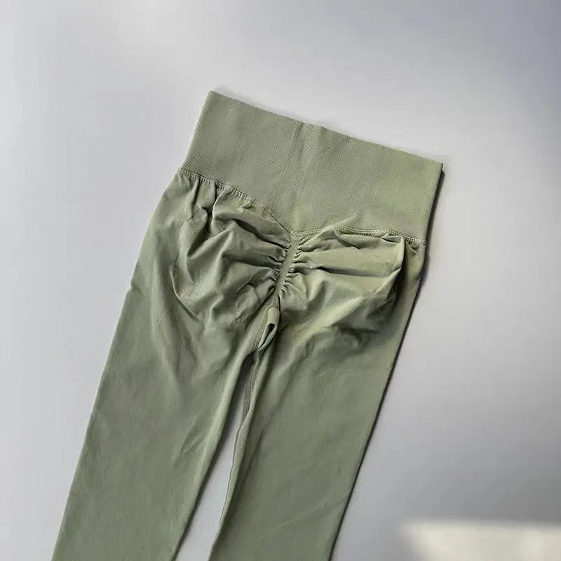 High Waist Women’s Yoga Leggings – Seamless Push-Up Fitness, Running & Gym Pants with Hip Lift and High Elasticity