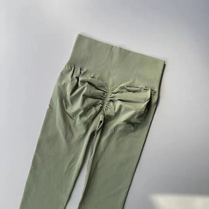 High Waist Women’s Yoga Leggings – Seamless Push-Up Fitness, Running & Gym Pants with Hip Lift and High Elasticity