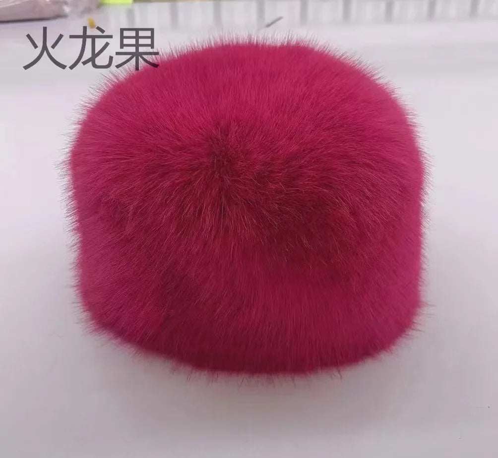 Faux Fur Winter Headband – Women’s Fluffy Earwarmer Cap for Ski, Snow & Outdoor Wear