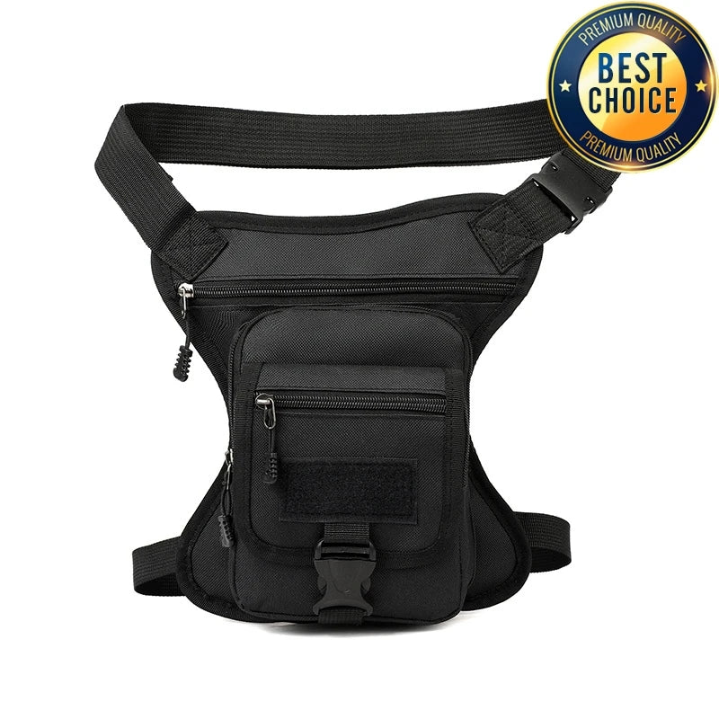 Camouflage Motorcycle Drop Leg Bag – Waterproof, Multifunctional Waist Bag for Travel, Hiking & Outdoor Riding
