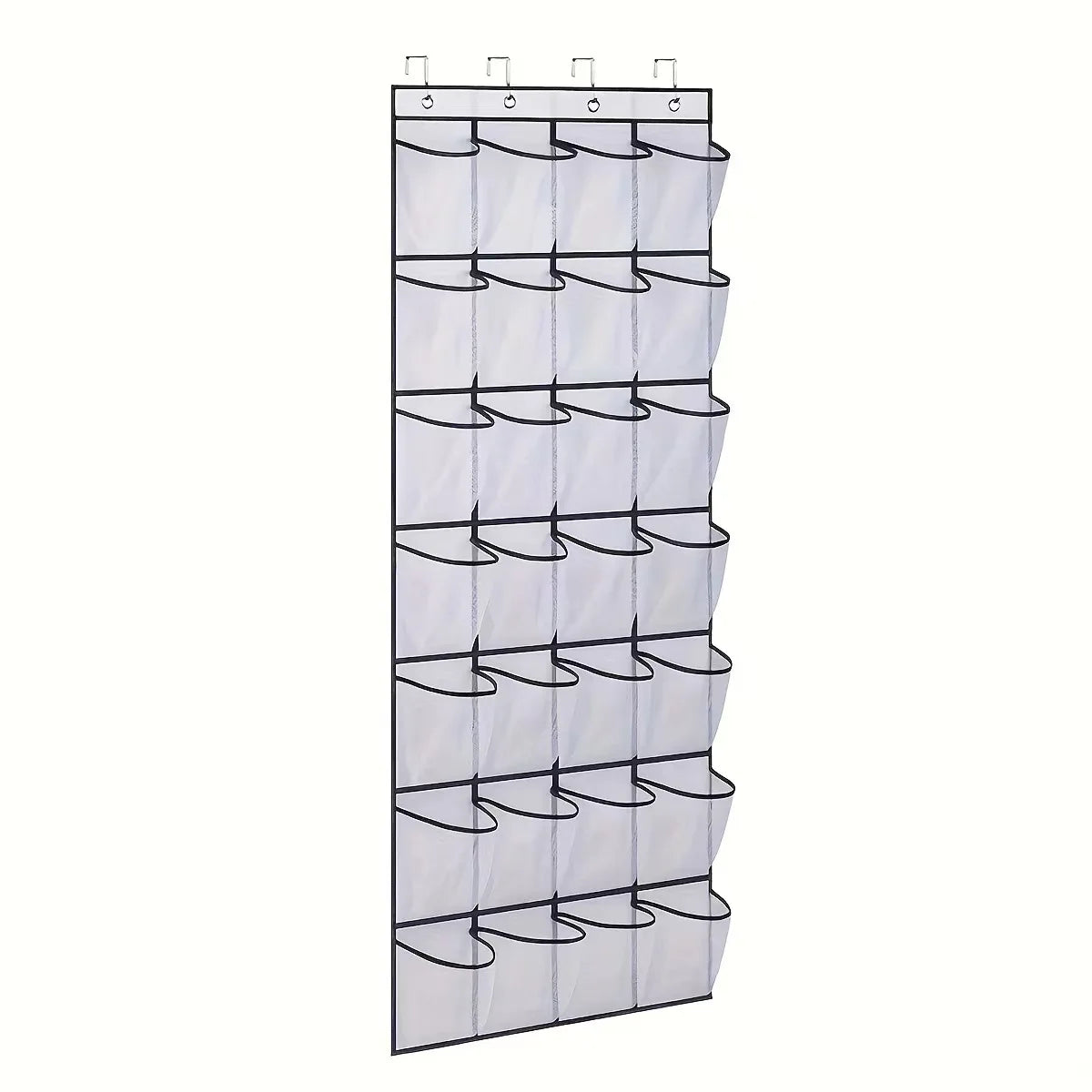 Over The Door Shoe Organizer - 12/14/24/28/35/40 Pocket Large Mesh Hanging Rack for Closet Shoe Storage