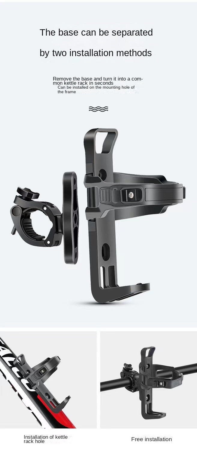 Rotatable Bike Water Bottle Cage – Adjustable Grip Multifunction Cycling Beverage Holder for Mountain, Road & Kids Bikes