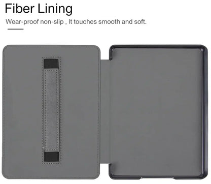 Kindle 10th Gen 6" Leather Case – Hand Strap & Screen Protector Cover with Wake/Sleep Function (2019, J9G29R)