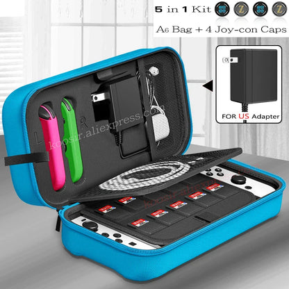 Nintendo Switch OLED Large Storage Bag — Portable Carrying Case, Anti-Scratch Oxford Cloth Travel Bag