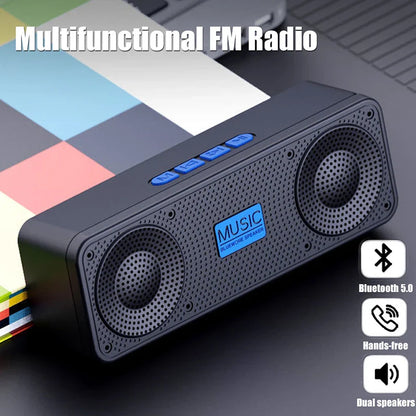 S18 Wireless Bluetooth Smart Speaker — Portable Subwoofer for Mobile, Computer, Outdoor Audio & Radio