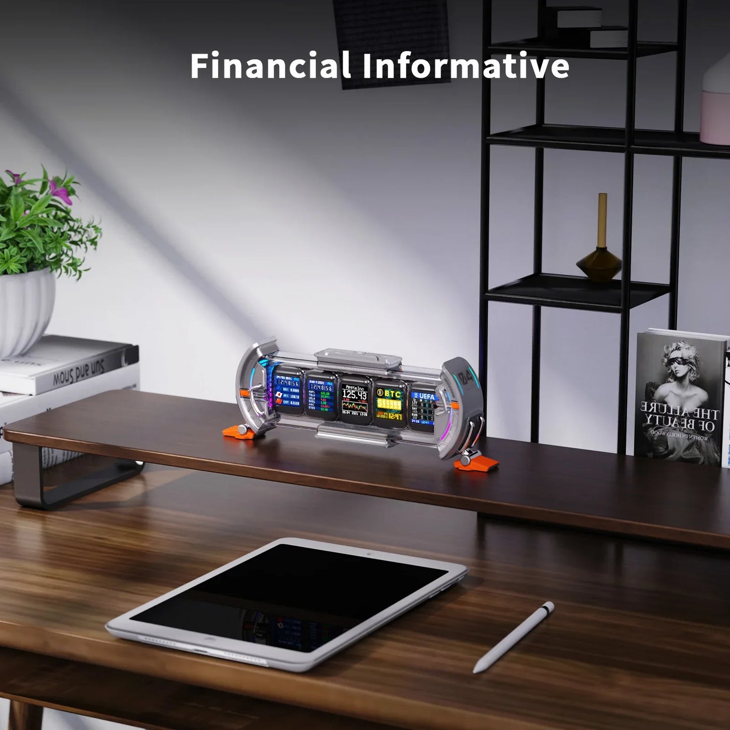Divoom Times Gate RGB Digital Clock – Smart APP Control, WiFi, Gaming Room & Cyberpunk Office Decor