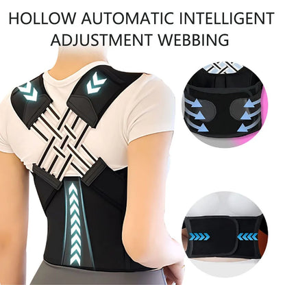 Magnetic Therapy Back Posture Corrector — Adjustable Shoulder Support for Sitting Posture | Breathable & Body Shaping Brace