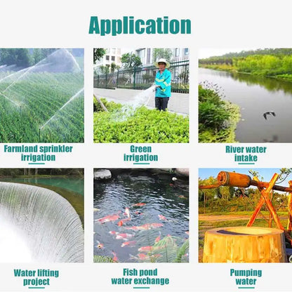 Solar Outdoor Miniature Electric Submersible Pump - 12V/24V DC Portable for Aquarium, Irrigation - 4500L/H Household Pumping